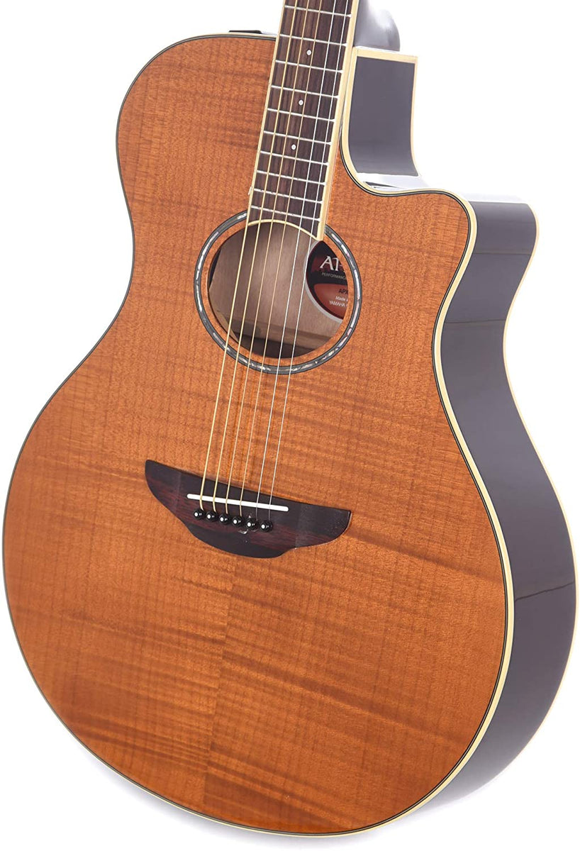 Yamaha APX600FM Thinline Cutaway Acoustic-Electric Guitar - Flame Maple  Amber - Cosmo Music